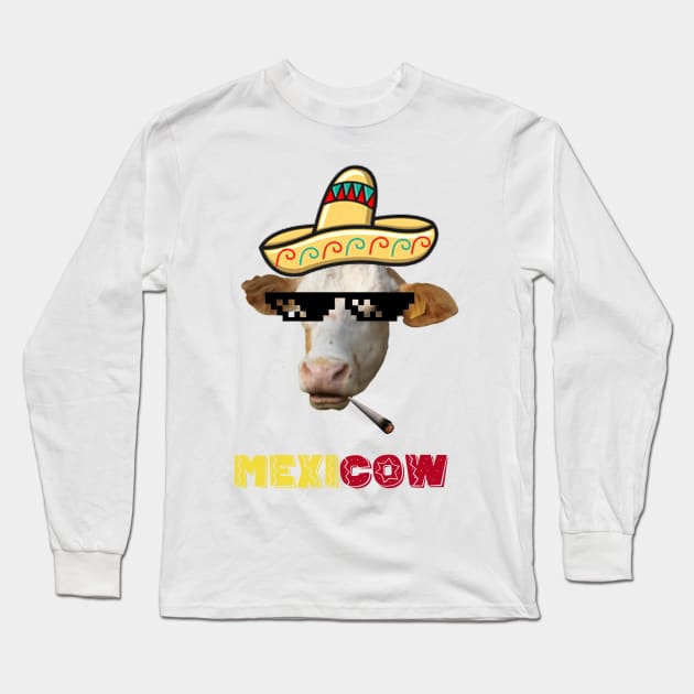 Mexicow Long Sleeve T-Shirt by Pirino